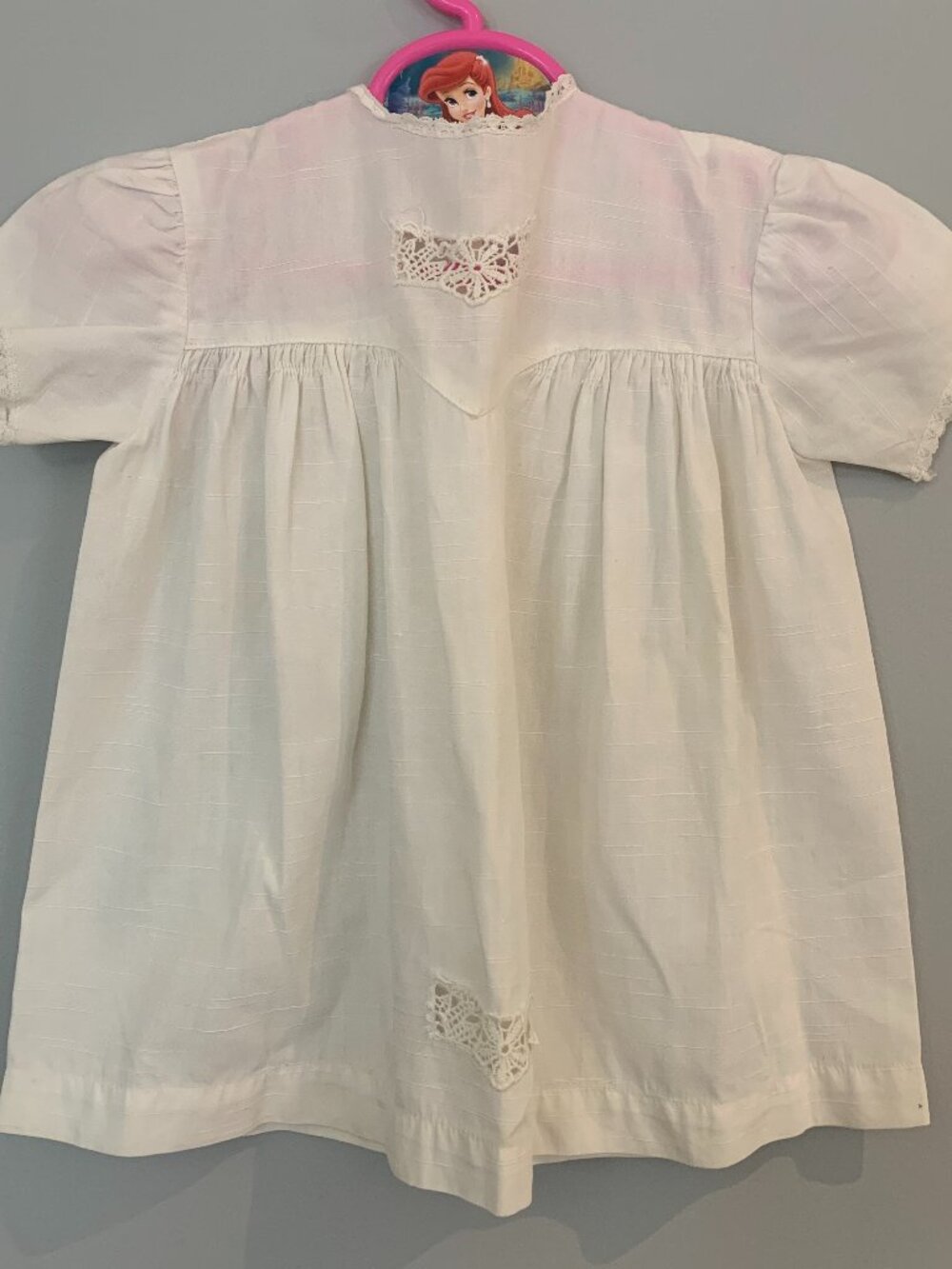 Vintage white baby dress heirloom christening baptism prairie handmade keepsake